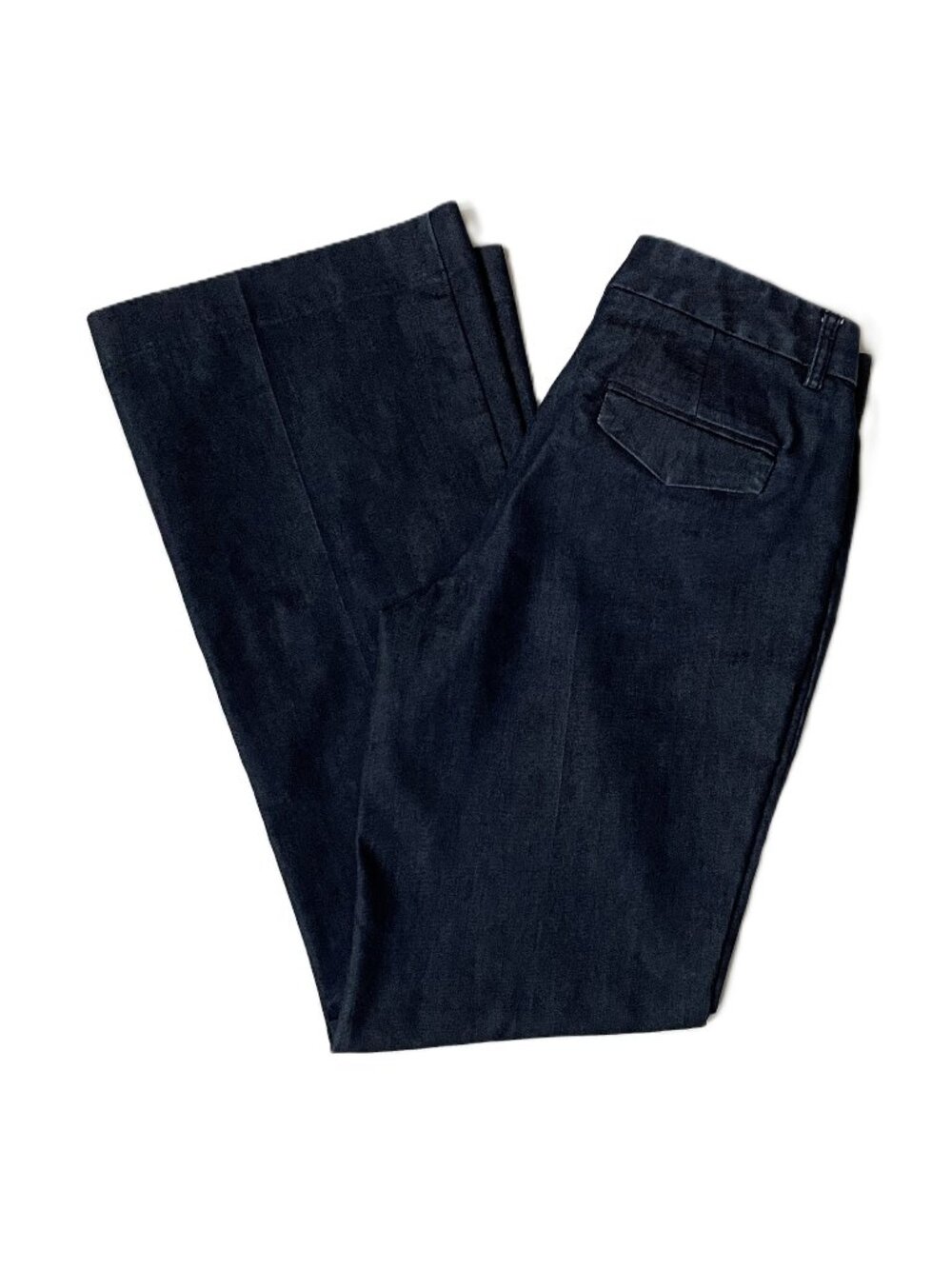 Express Editor Jeans Womens 6 6R Blue Mid Rise Dark Wash Bootcut Pants Stretch